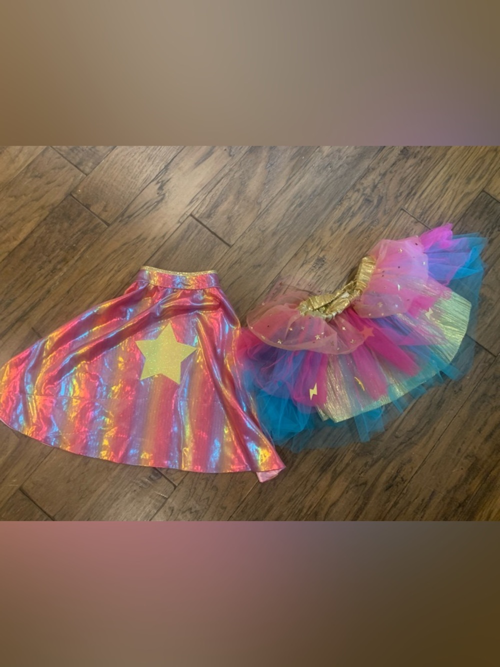Great Pretenders Girls Super/duper Cape and Rainbow Star Tutu Skirt Costume Set